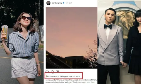 Hải Tú công khai thể hiện tình cảm với Sơn Tùng M-TP sau thời gian im ắng