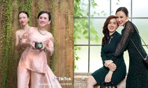 Mẹ Angela Phương Trinh trẻ đến ngỡ ngàng, đứng cạnh con gái mà như hai chị em