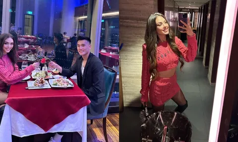 Vợ Tây lên đồ cực cháy, 'trốn con' đi hâm nóng tình cảm với Bùi Tiến Dũng