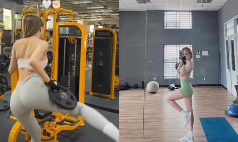 Học theo Lệ Quyên, Thiều Bảo Trâm ngày càng khoe body 'khét lẹt'