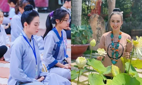 Tham gia khóa tu, Angela Phương Trinh đẹp phát sáng như thần tiên tỷ tỷ
