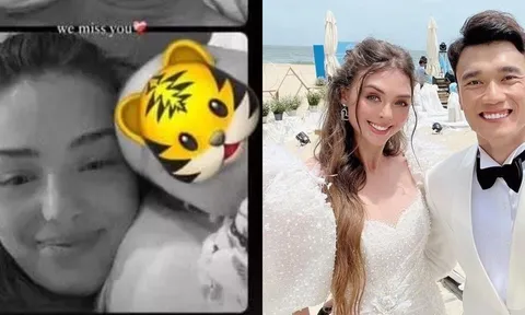 Gọi facetime cho chồng, vợ Tây Bùi Tiến Dũng tự bóc nhan sắc thật khi không son phấn
