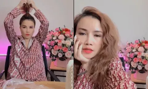 Livestream cùng fan, 'cô Xuyến 4 đời chồng' Đào Hoàng Yến lộ nhan sắc thật sau nhiều lần trùng tu