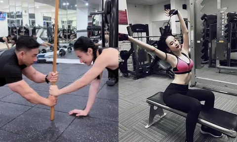Video: 'Toát mồ hôi hột' xem Angela Phương Trinh tập luyện giữ dáng