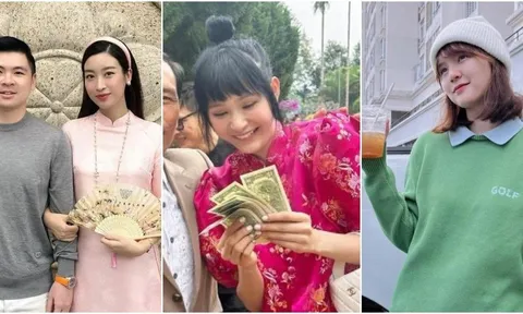 Sao Việt 24/1: Hiền Hồ nhận lì xì 'ngập mùi tiền' dịp đầu năm, Hải Tú mặc áo xanh bị 'khịa' chuyện tình cảm