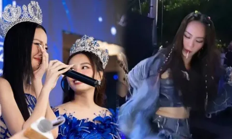 Giữa lúc hoa hậu Mai Phương vướng ồn ào, Bảo Ngọc bật khóc nói lời 'gan ruột' về đàn chị