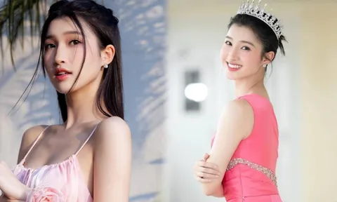Á hậu Phương Nhi có bị 'dìm' nhan sắc khi lên đồ màu hồng cánh sen?