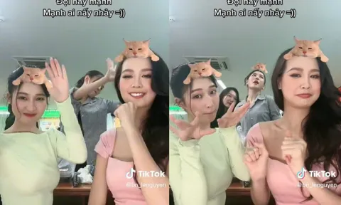 Video: Hoa hậu Bảo Ngọc rủ đồng bọn cùng bắt trend 'meo meo', vũ đạo của Mai Phương gây chú ý