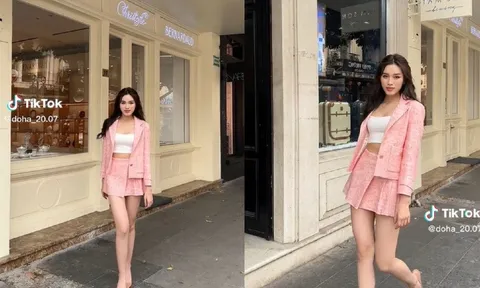 Video: Đu trend biến hình, Hoa hậu Đỗ Thị Hà bị chị em hỏi mượn 'đôi kiếm Nhật' để đi lượn phố