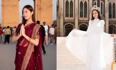 Bảo Ngọc - Lương Thùy Linh được fan Ấn Độ vây kín