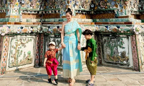 Dương Cẩm Lynh cùng con đi du lịch Thái Lan