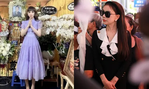 Lâm Khánh Chi cùng dàn sao Việt đến tiễn đưa NSƯT Vũ Linh về nơi an nghỉ