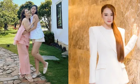 Hoa hậu Thiên Ân ghé thăm biệt phủ của Nhã Phương - Trường Giang