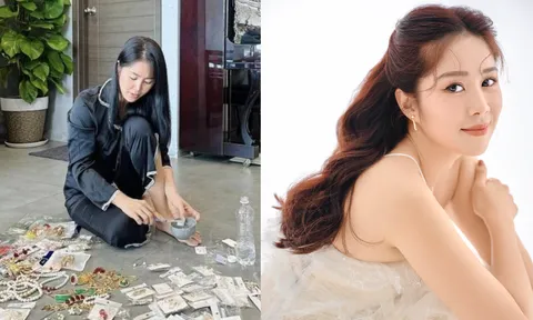 Lê Phương ngồi rửa trang sức quý, CDM phải xuýt xoa vì sự giàu có