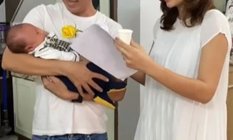 Lộ diện hình ảnh cận mặt của ông xã Mâu Thủy sau thời gian giấu kín