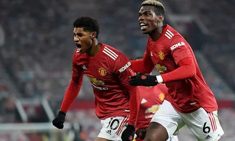 Man Utd chào năm mới với ngôi nhì bảng nhờ 'bàn thắng vàng' ở phút 94