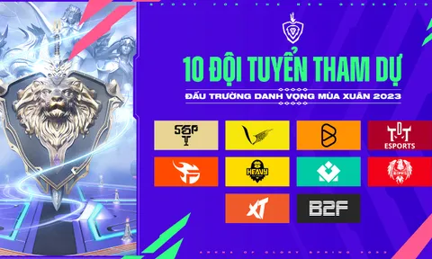 Danh sách 10 đội tuyển tham dự ĐTDV Mùa Xuân 2023