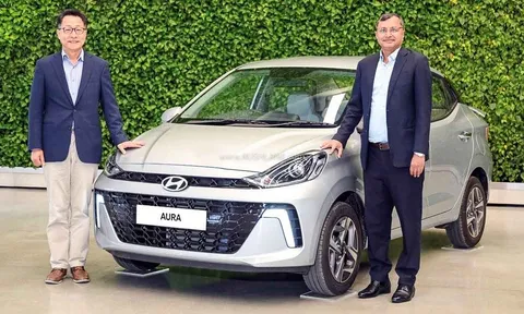 Hyundai Aura 2023 -  phiên bản sedan của Grand i10 ra mắt, giá siêu rẻ