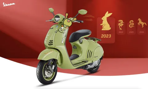 Ra mắt Vespa 946 2023 phiên bản đặc biệt chào xuân Quý Mão