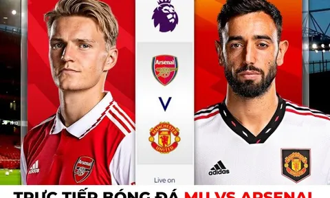 Trực tiếp bóng đá MU vs Arsenal, 23h30 ngày 22/1 - Vòng 21 Ngoại hạng Anh; Link xem MU K+ FULL HD