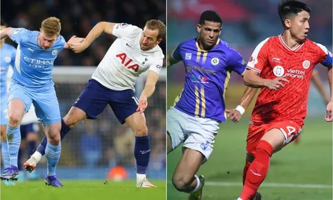 Lịch thi đấu bóng đá hôm nay: Man City hủy diệt Tottenham?; CLB Hà Nội xuất trận tại V-League 2023