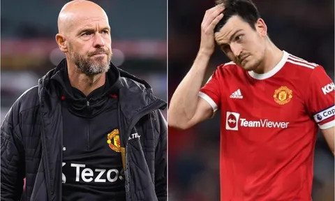 Nội bộ MU có biến: HLV Ten Hag quyết 'trảm' Maguire, đưa đàn em Ronaldo lên làm đội trưởng