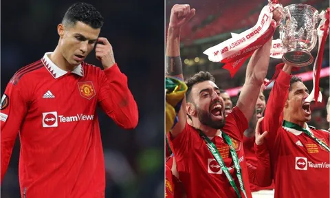 Ronaldo 'hối hận' vì không nhận được huy chương trong ngày MU vô địch Carabao Cup