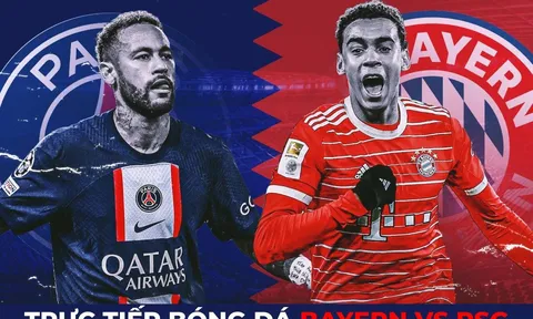 Xem trực tiếp bóng đá Bayern vs PSG ở đâu, kênh nào? Link xem Cúp C1 Champions League FULL HD