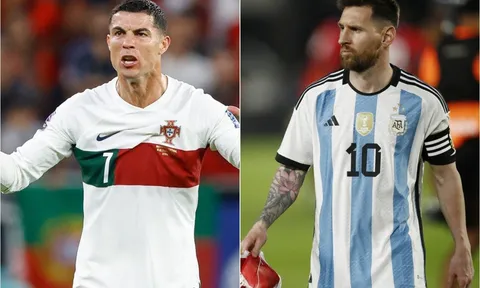 Giúp Bồ Đào Nha thắng dễ tại Vòng loại Euro, Ronaldo vẫn bị so sánh với Messi vì 'chứng nào tật nấy'