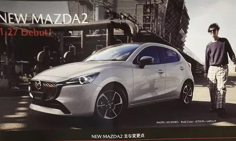 Mazda2 2023 lộ diện với thiết kế lột xác, dễ thành hàng 'hot' khi về Việt Nam