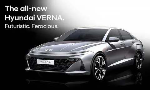 Xem trước trọn vẹn hình ảnh Hyundai Accent 2023 mới: Tựa như đàn anh Elantra thu nhỏ