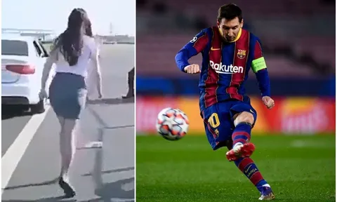 Video: Hot girl Trung Quốc thể hiện trình 'sút bóng' xoáy như Messi