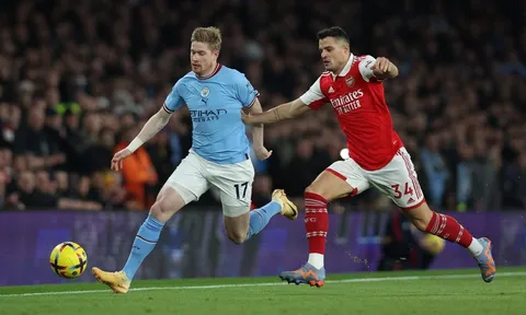 Man City dạy cho Arsenal bài học về bản lĩnh của nhà vô địch