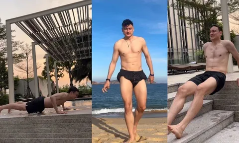 Video: Thủ môn Đặng Văn Lâm khoe body 6 múi làm 'đốn tim' fan