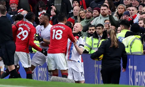 Choảng nhau trên sân, Man United lẫn Crystal Palace bị Liên đoàn bóng đá Anh phạt nặng