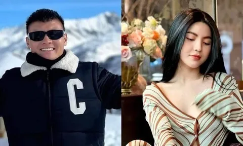 Quang Hải tạo dáng 'cực chất' chụp ảnh cùng bạn gái Chu Thanh Huyền