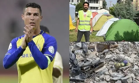 Siêu sao Ronaldo thể hiện nghĩa cử cao đẹp với nạn nhân thảm họa động đất