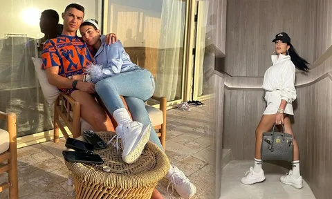 Bạn gái Ronaldo chia sẻ bộ sưu tập giày vô cùng xa xỉ lên MXH