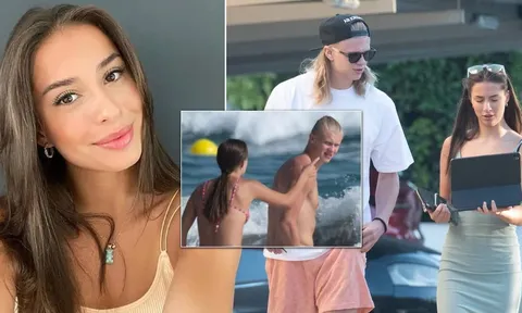 Ngắm nhìn nhan sắc cực phẩm của 'nàng thơ' 18 tuổi giúp Haaland thi đấu thăng hoa