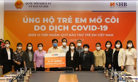 Chia sẻ yêu thương: SHB ủng hộ 1.600 trẻ em mồ côi do đại dịch Covid-19