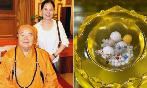 Chiêm ngưỡng xá lợi đẹp tựa ngọc của đức Hòa thượng Tinh Vân