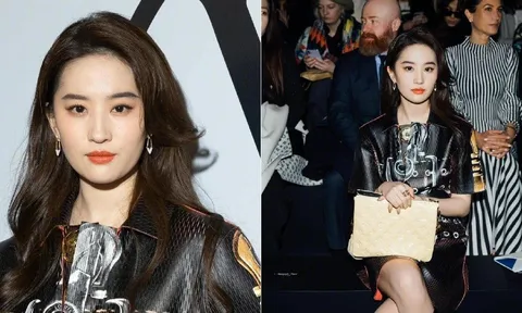 Nhan sắc U40 của Lưu Diệc Phi tại Paris Fashion Show