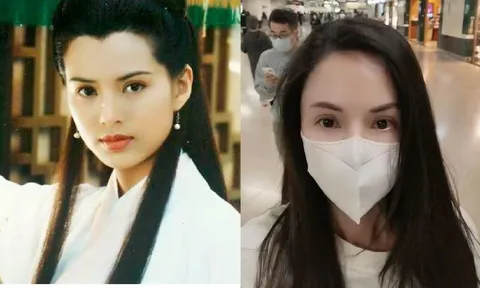 'Tiểu Long Nữ' Lý Nhược Đồng khoe vẻ đẹp trong veo trên tàu điện ngầm