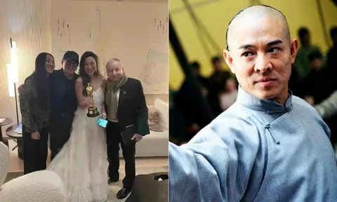 Cùng Dương Tử Quỳnh ăn mừng chiến thắng, 'vua Kungfu' Lý Liên Kiệt gây sốc với diện mạo hiện tại