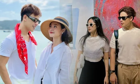 Midu bị tóm gọn khoảnh khắc tình tứ 'quý ông tia chớp' Trần Anh Huy