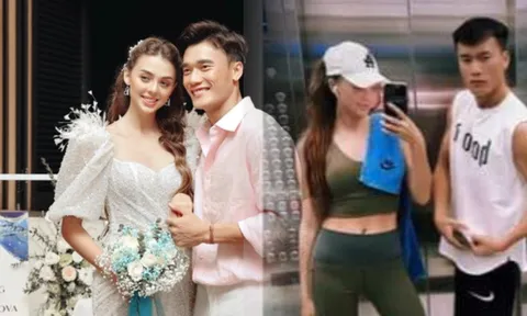 Xả ảnh bên vợ Tây, thủ thành Bùi Tiến Dũng lộ tuyệt chiêu 'đẹp đều' đáng mơ ước