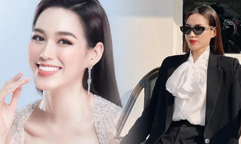 Rũ bỏ 'phèn', nàng hậu Đỗ Thị Hà gây mê với phong cách tổng tài khí chất 