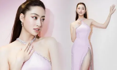 Lương Thùy Linh thả dáng trong chiếc váy cắt xẻ ôm sát táo bạo khiến fan rạo rực