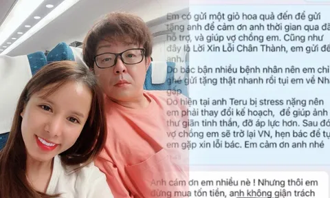 Lộ tin nhắn Bà Nhân Vlog gửi riêng đến bác sĩ Thịnh trước khi về Nhật giữa ồn ào