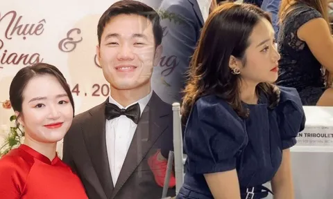 Bà xã Lương Xuân Trường hiếm hoi lộ diện, nhan sắc cực phẩm khiến dân tình 'phát sốt'